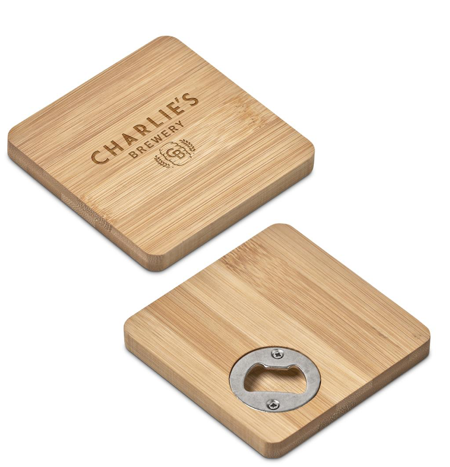 Drifter Bamboo Bottle Opener Coaster