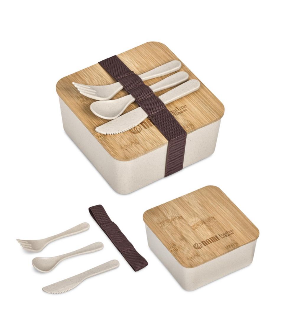 Okiyo Wani Wheat Straw & Bamboo Lunch Box